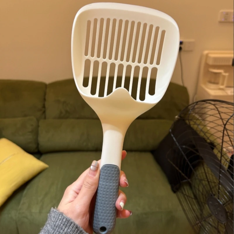 Cuchara de arena para gatos con orificio fino para arena de Tofu, pala de arena ligera, herramienta de limpieza de alta estética para gatos - imagen 5