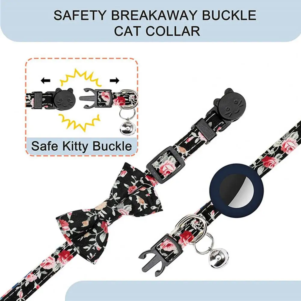 Correa para el cuello para cachorros, patrón exquisito, cuello de Mascota, nudo circular, cuello estampado de flores, pajarita para mascotas - imagen 2