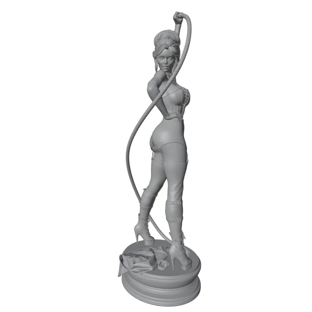 Figuras de resina femeninas sensuales con látigo sin montar ni pintar - imagen 3