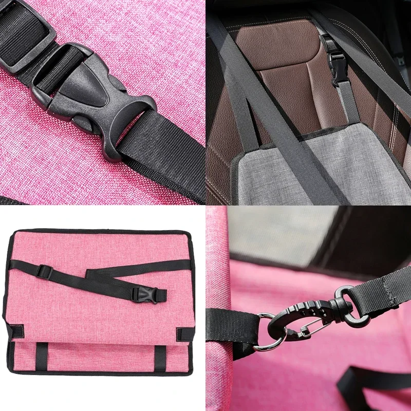 Accesorios de viaje impermeables de grosor doble de 5 colores, bolsa colgante de malla, suministros plegables para mascotas, estera para perros, manta, bolsa de seguridad para asiento de coche para mascotas - imagen 3