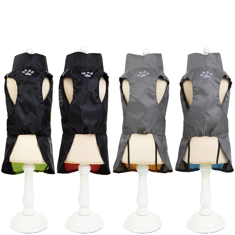 Ropa para perros, chubasquero de malla para perros, impermeable, capa de lluvia grande, chaqueta para perros pequeños, medianos y grandes, impermeables para cachorros de Labrador, Chihuahua - imagen 4