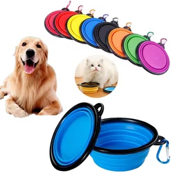 Cuenco antivuelco de silicona pliable para perros y gatos