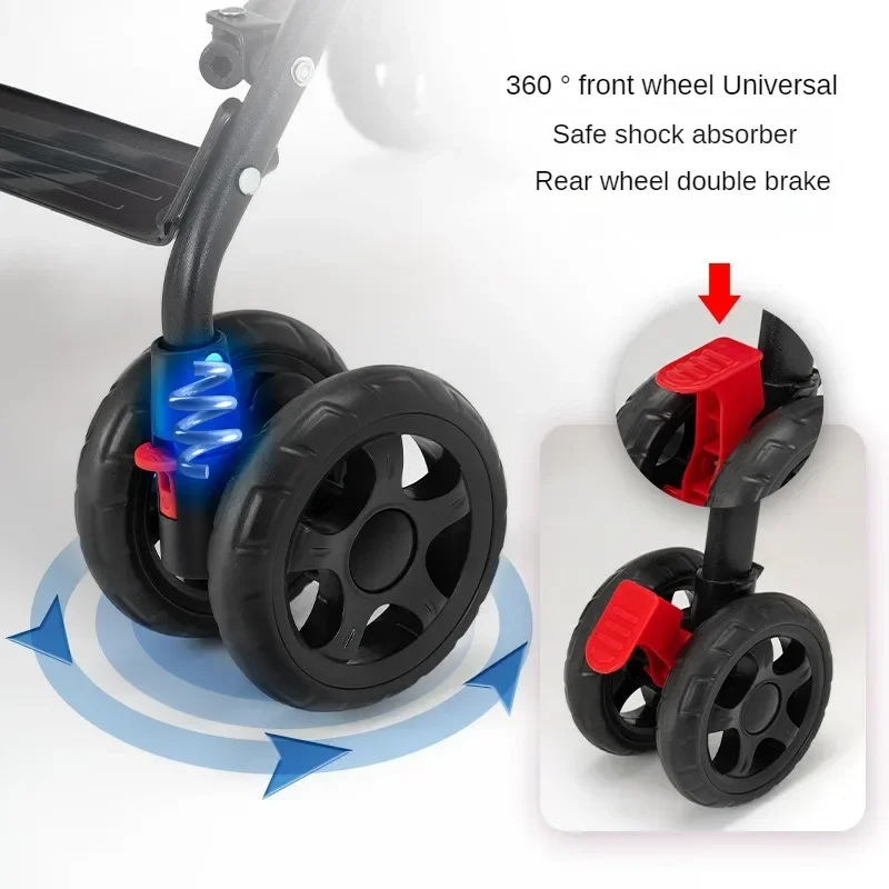 Cochecito para perros y gatos, cochecito de bebé de peluche para perros y gatos, ligero y plegable para perros pequeños al salir - imagen 5