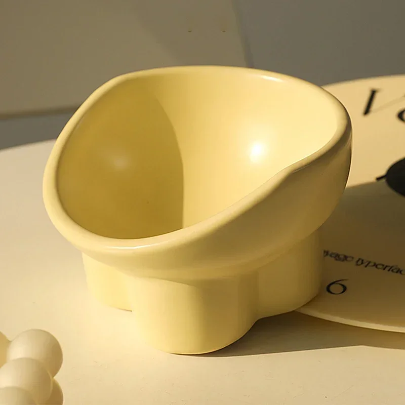 Cuenco de pie alto para mascotas, alimentador de comida para gatos, cuencos de agua para cachorros, suministros para mascotas, protector para el cuello, platos para beber y comer - imagen 5