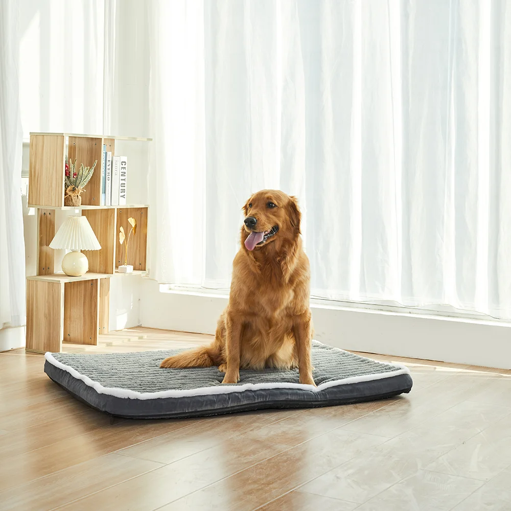 Cama antidesgarro para perros y gatos, colchoneta cálida de gran tamaño para dormir en invierno