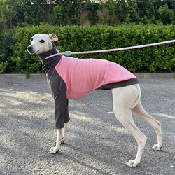 Camiseta de algodón manga larga para galgo – Primavera-verano rosa
