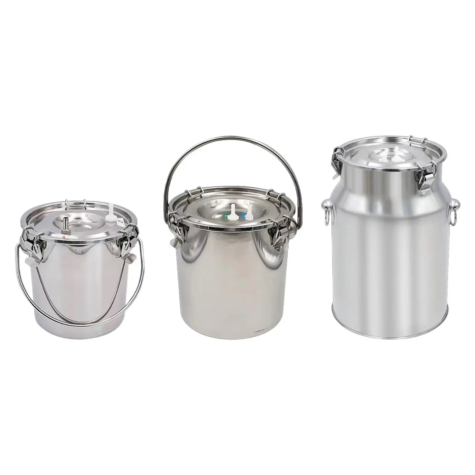 Milking Machine Bucket Multipurpose Easy Carrying Sturdy Stainless Steel Milk Bucket for Livestock Farm Sheep Milking Device Milking Machine Bucket Multipurpose Easy Carrying Sturdy Stainless Steel Milk Bucket for Livestock Farm Sheep Milking Device
