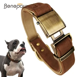 Collar de piel acolchada para perros – Cómodo y resistente