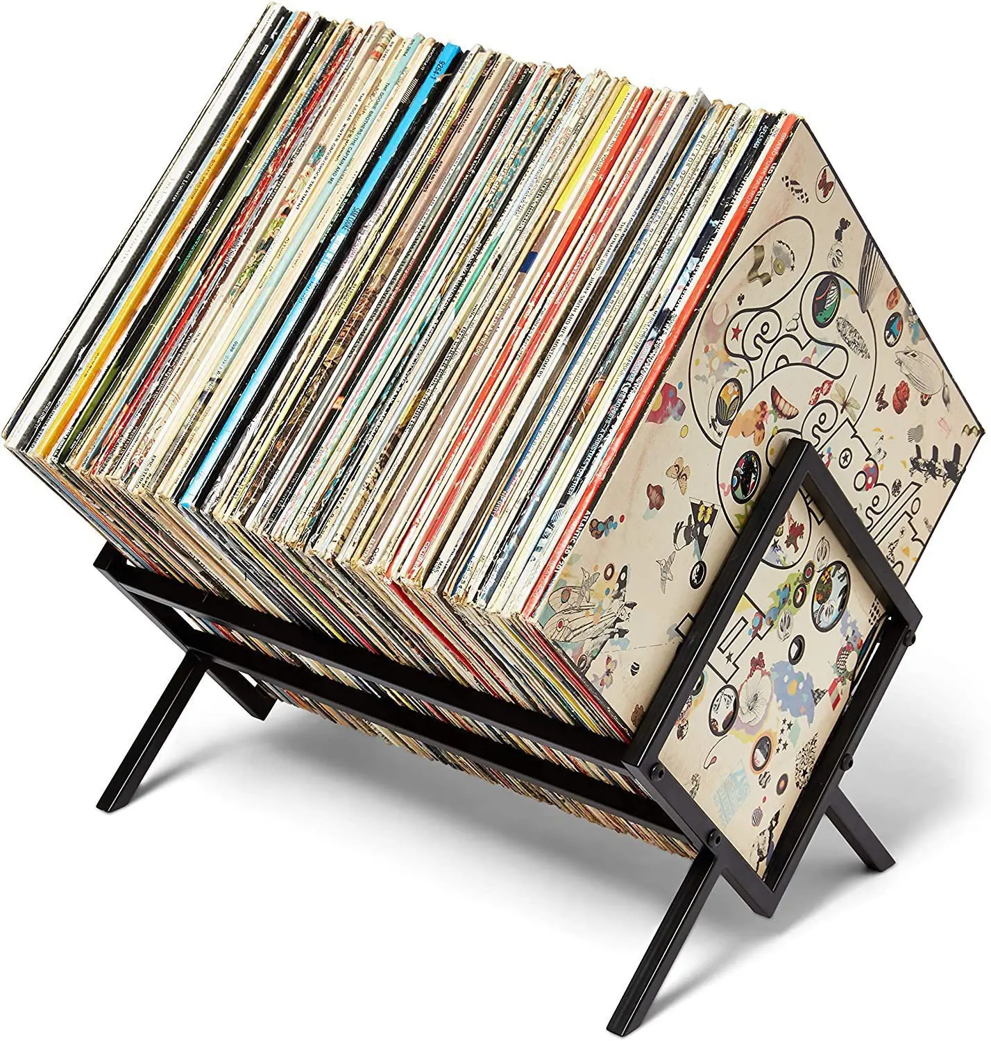 Organización de vinilos y revistas