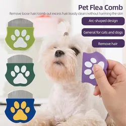 Peine antipulgas para perros y gatos - Desenredante curvo