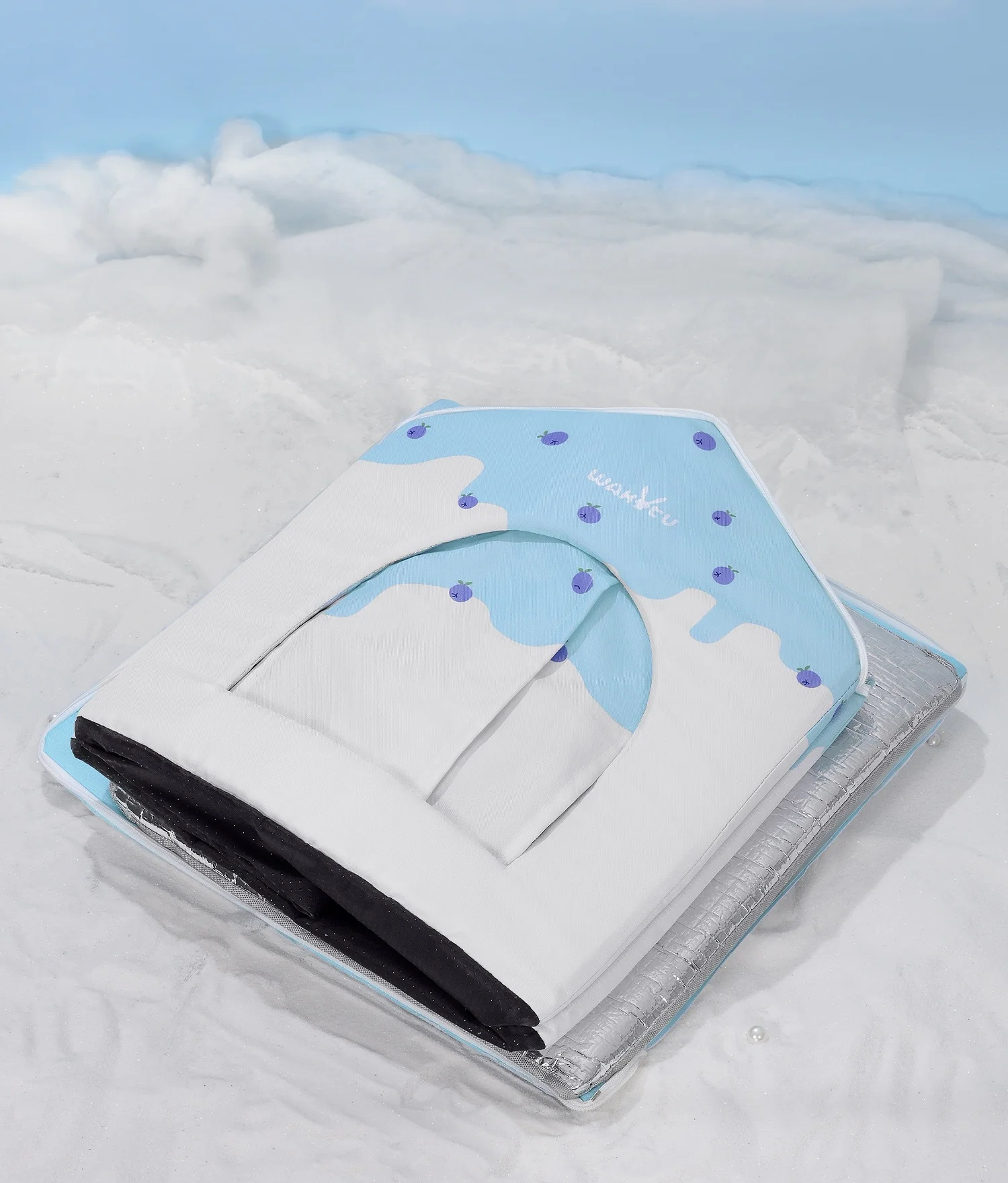 Casa refrescante de verano para gatos, casa de hielo para mascotas, aire acondicionado para gatos y perros pequeños, plegable y duradera para todas las estaciones - imagen 4