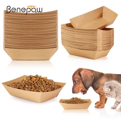 Bandeja desechable de papel para comida y agua de perro