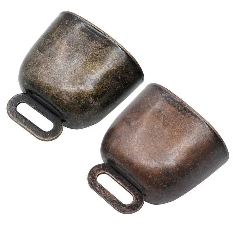 Cascabeles de cobre para pastoreo de ganado, cascabel de bronce fuerte y crujiente, extensión más lejana, 2 unidades - imagen 2