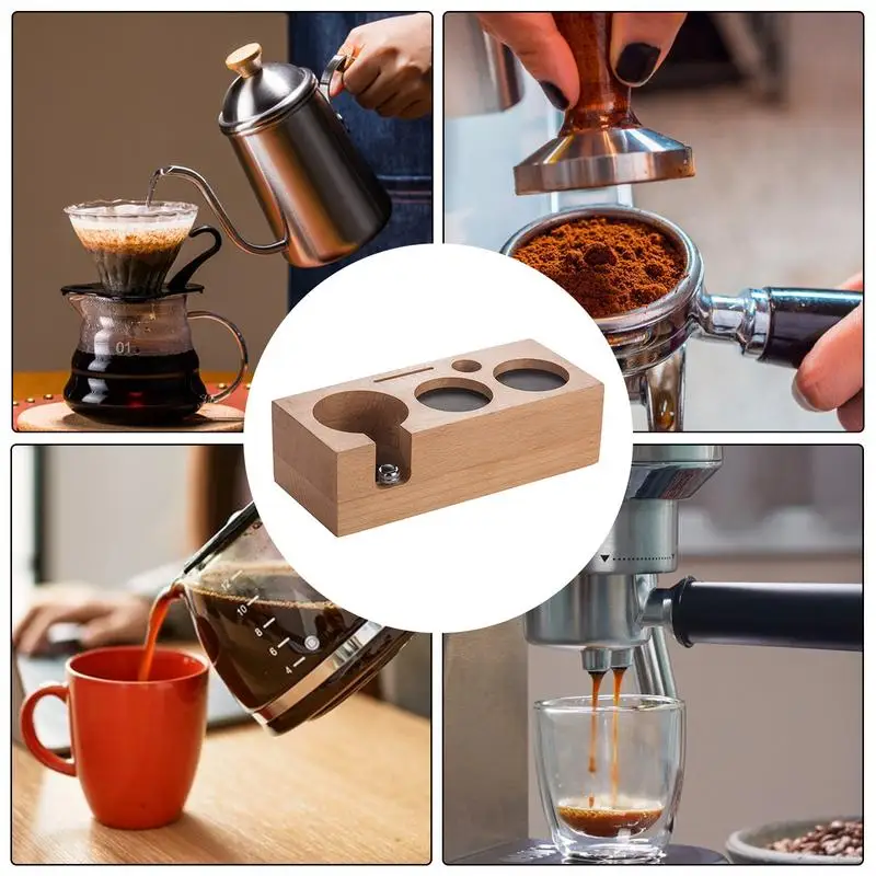 Soporte de Tamper de café Espresso, estación de manipulación de café con altura ajustable, herramienta de cocina - imagen 5