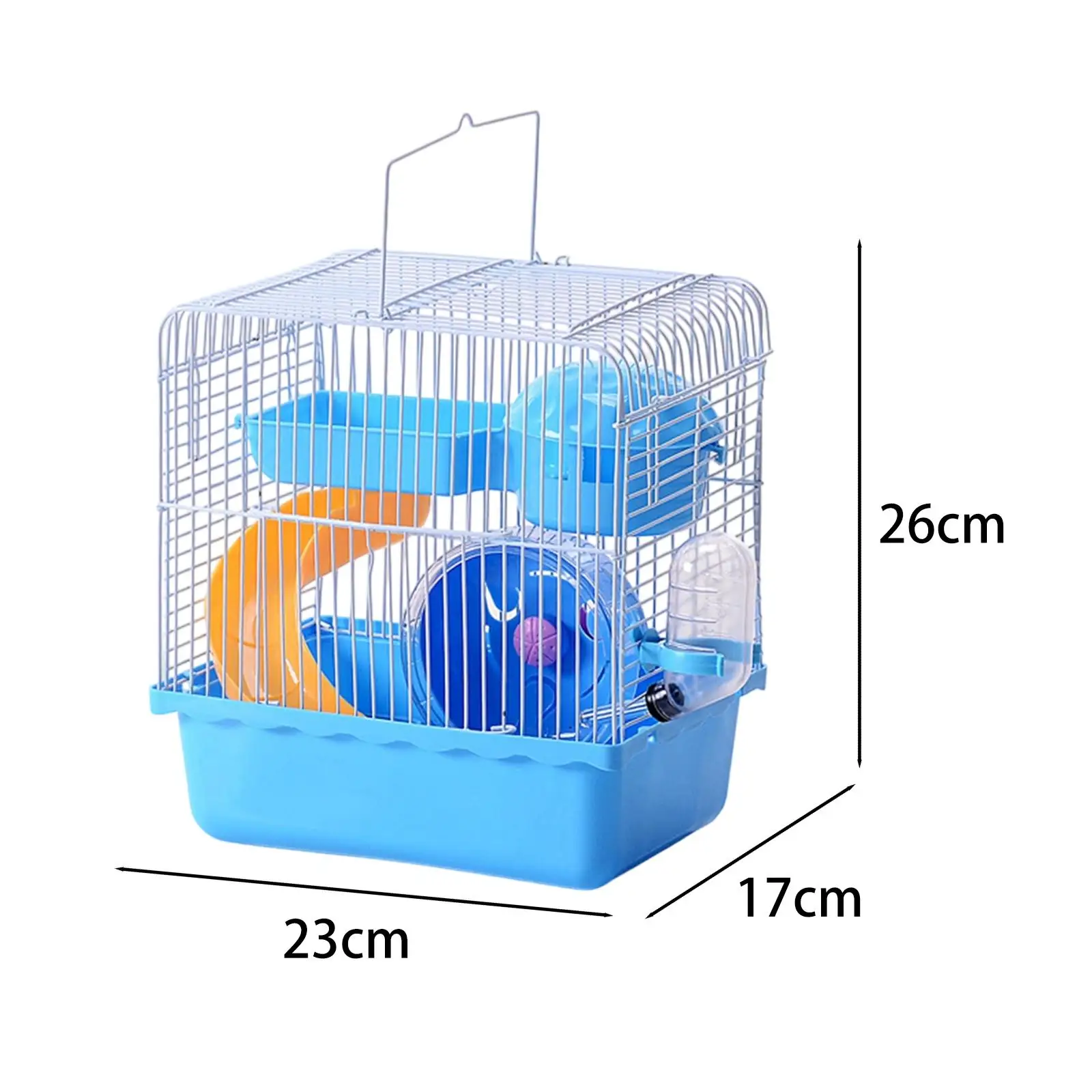 Guinea Pig Cage Travel Rat Cage Ventilated Accessory Easy to Carry for Temporary Housing Multipurpose Small Animal Carrier