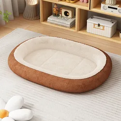 Cama nido redonda suave acogedora invierno para perros y gatos