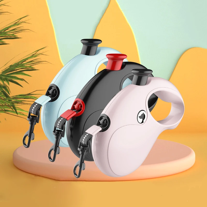 Correa retráctil de nailon para gatos y perros, Collar resistente para cachorros, cuerda automática para caminar y correr, suministros para mascotas - imagen 2