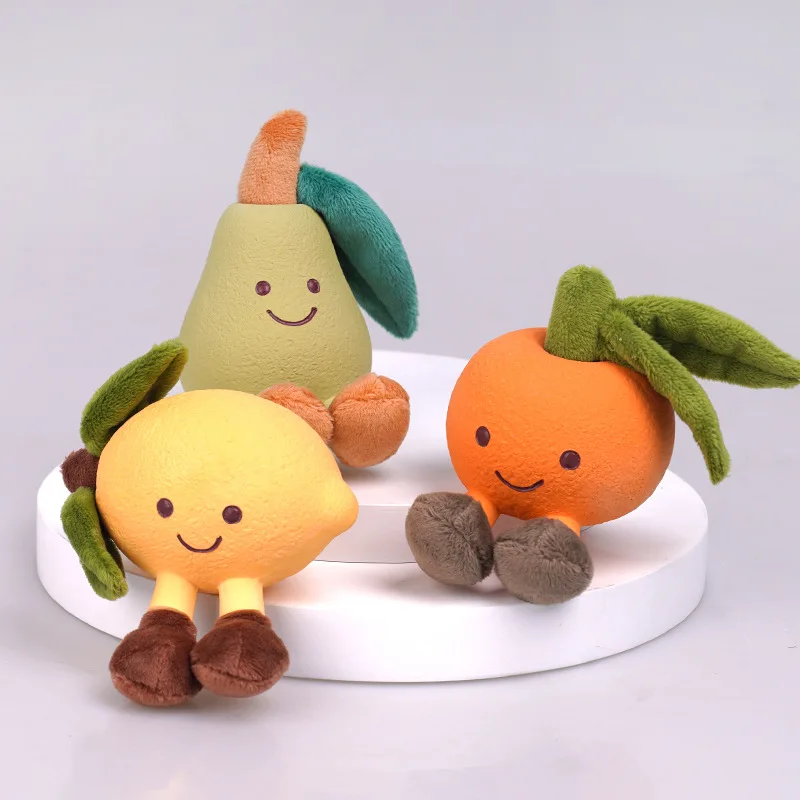 Juguetes de látex resistentes a las mordeduras para perros pequeños, juguetes de felpa con forma de fruta, Limpieza de dientes, accesorios para masticar - imagen 2