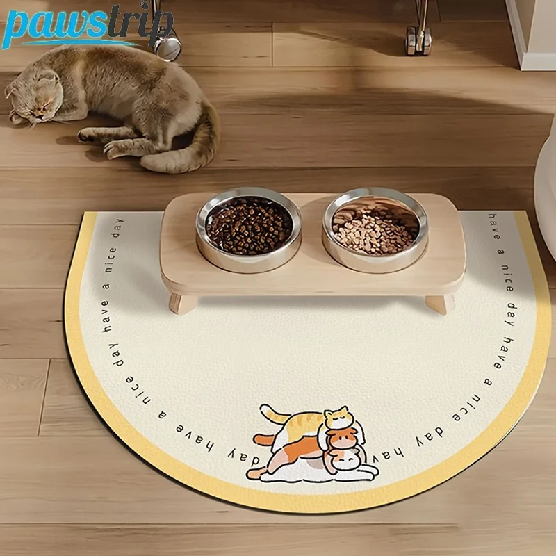 Estera de alimentación de mascotas de barro de diatomeas de 30x40cm, mantel individual absorbente para mascotas para gatos, perros, estera alimentadora de gatitos de secado rápido, accesorios para perros