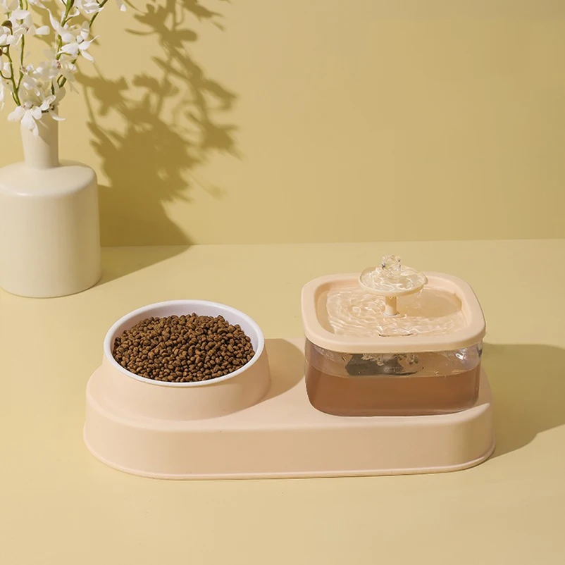 Dispensador de agua con filtro inteligente para mascotas, alimentador automático de agua, separación en seco y húmedo, tazón de acero inoxidable, suministros para mascotas, nuevo - imagen 4