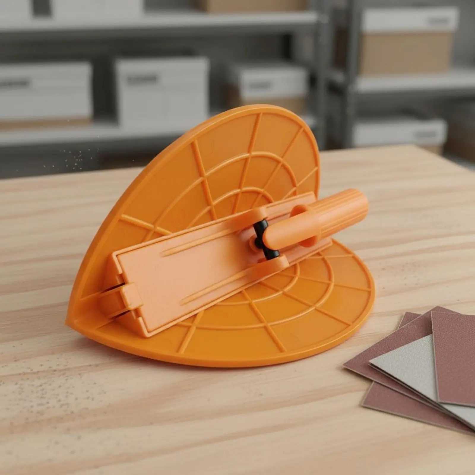 Lijadora semicircular plegable con poste extensible y base integrada - imagen 2