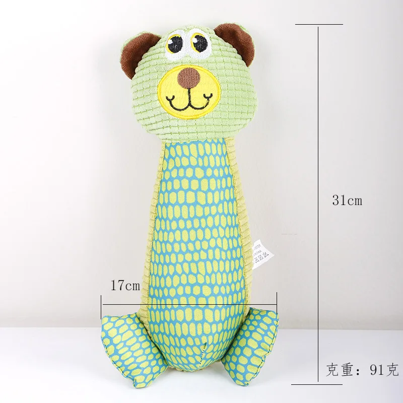 Dibujos animados de mascotas bonitas, juguetes de felpa para perros con vocalización mejorada, resistencia a mordeduras molares, dientes limpios, accesorios para perros, artículos para mascotas - imagen 2