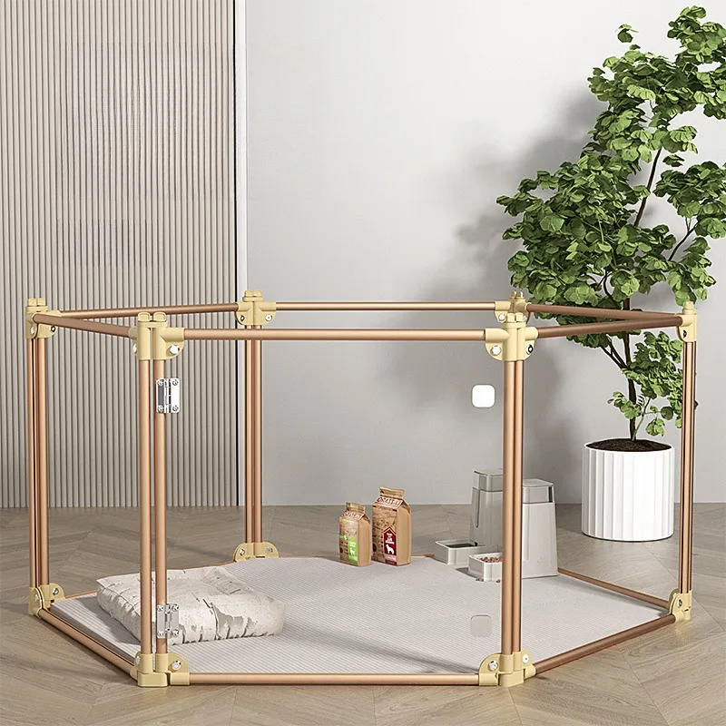 Caja panorámica transparente para perros, caja interior para perros, valla de Villa de lujo para evitar la Escape, productos para mascotas, accesorios para vallas - imagen 3