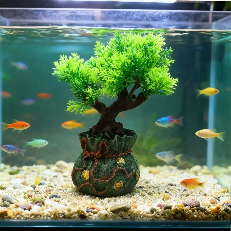 Árbol decorativo para acuario – Ornamento de paisaje submarino - imagen 3
