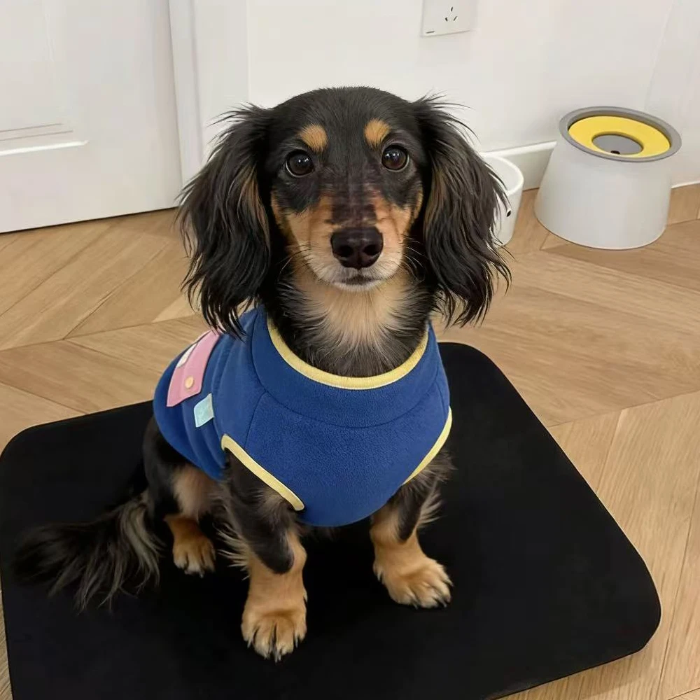 Chaqueta forro polar grueso con mangas para perro salchicha - imagen 4
