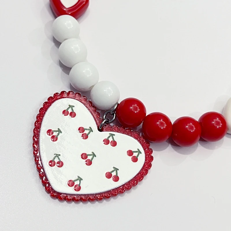 Collar ajustable con charms de cereza para perro pequeño - imagen 3