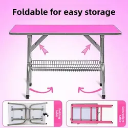 Mesa de aseo plegable para gatos y perros - antideslizante