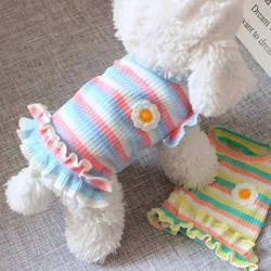Camiseta para perros pequeños a rayas - Cómoda y suave