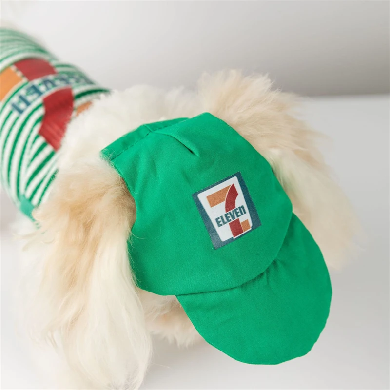 Ropa transpirable de verano para perros, gorro Unisex para exteriores, chalecos para Chihuahua, camiseta a rayas para cachorros pequeños y medianos, 2 uds. - imagen 4