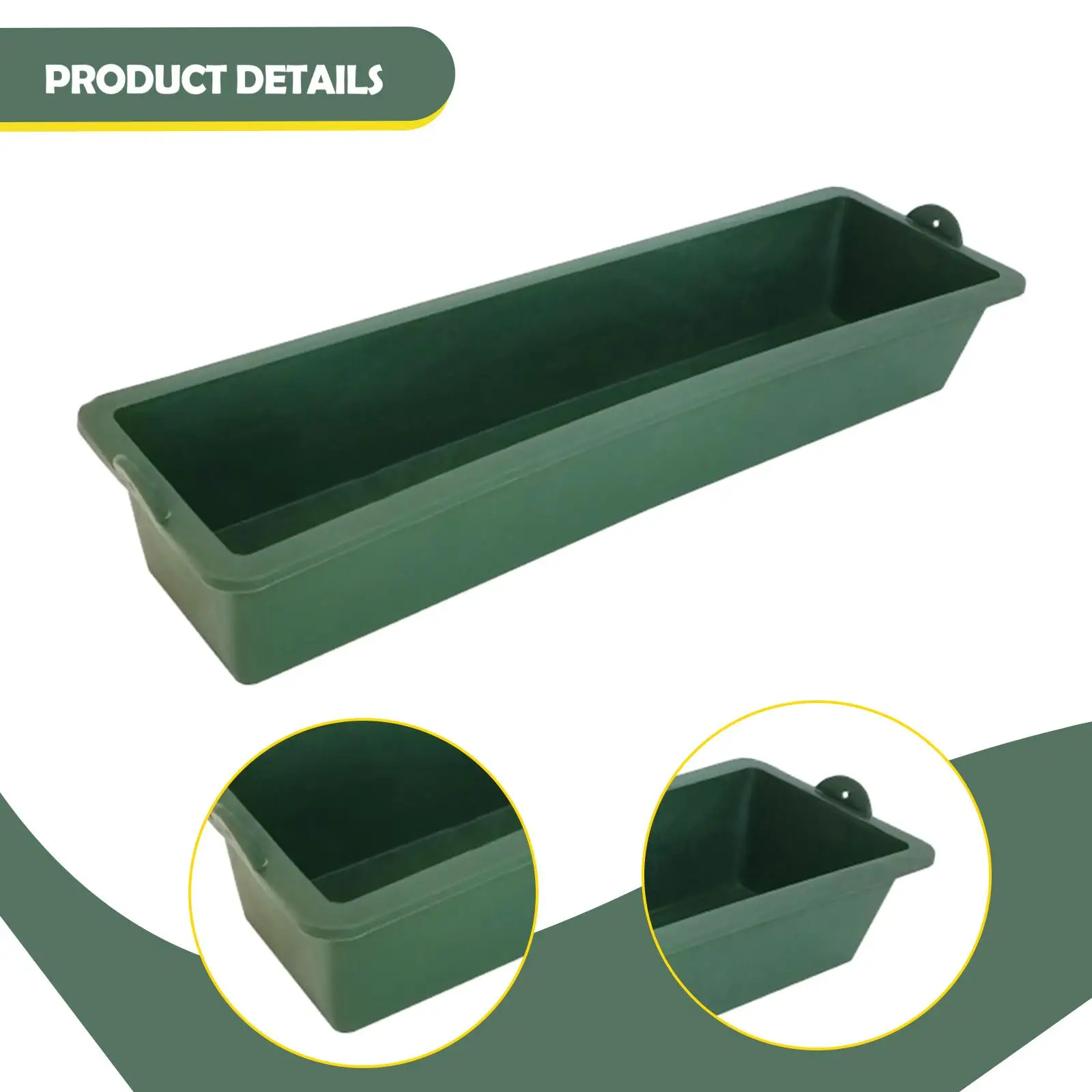 Comedero colgante para pollos, recipiente de alimentación versátil de gran capacidad para pato, pavo, oveja, perro, ganso - imagen 5