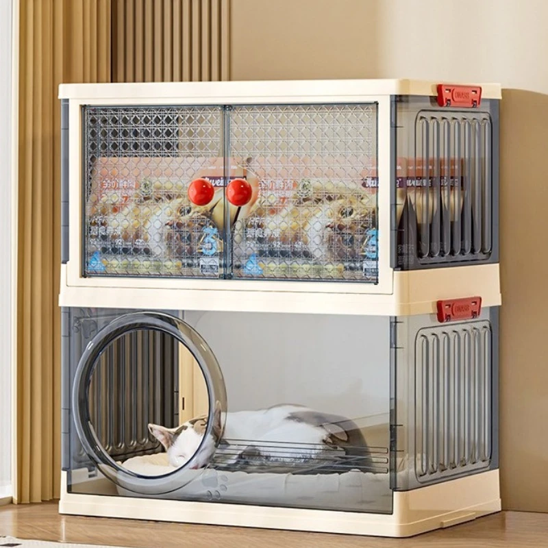 Casa interior para gatos, cama para gatos y gatitos, accesorios de comida para gatos, gabinete de almacenamiento, muebles para gatitos, casas para cachorros y perros pequeños