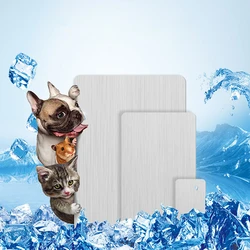 Alfombrilla de aluminio refrescante para conejos y hámsteres
