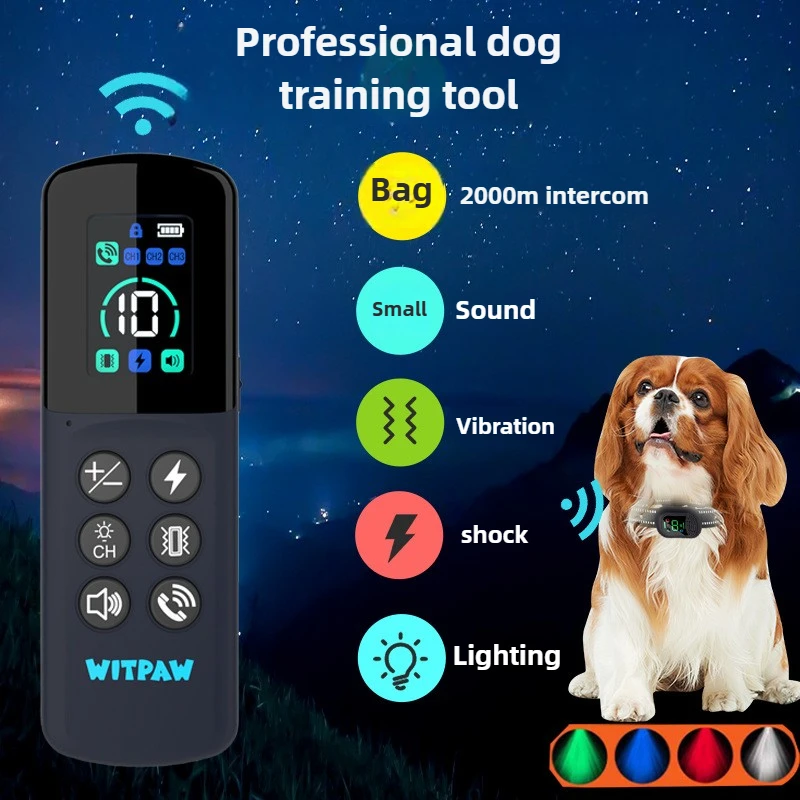 Collar de adiestramiento para perros con mando y anti-ladridos - imagen 3