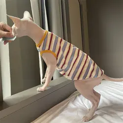 Camiseta ligera de verano para gatos sin pelo – Devon Rex y Sphynx