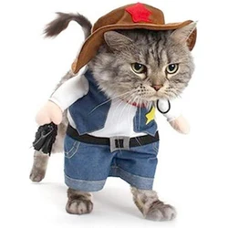 Disfraz vaquero Halloween para perros y gatos pequeños
