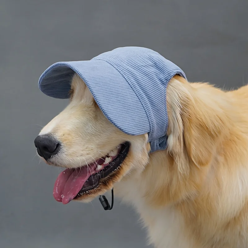Gorra de béisbol ajustable para perro, sombrero para deportes al aire libre, sombrero para el sol suave y transpirable para mascotas con orificios para las orejas, sombrero para padres e hijos para senderismo - imagen 4