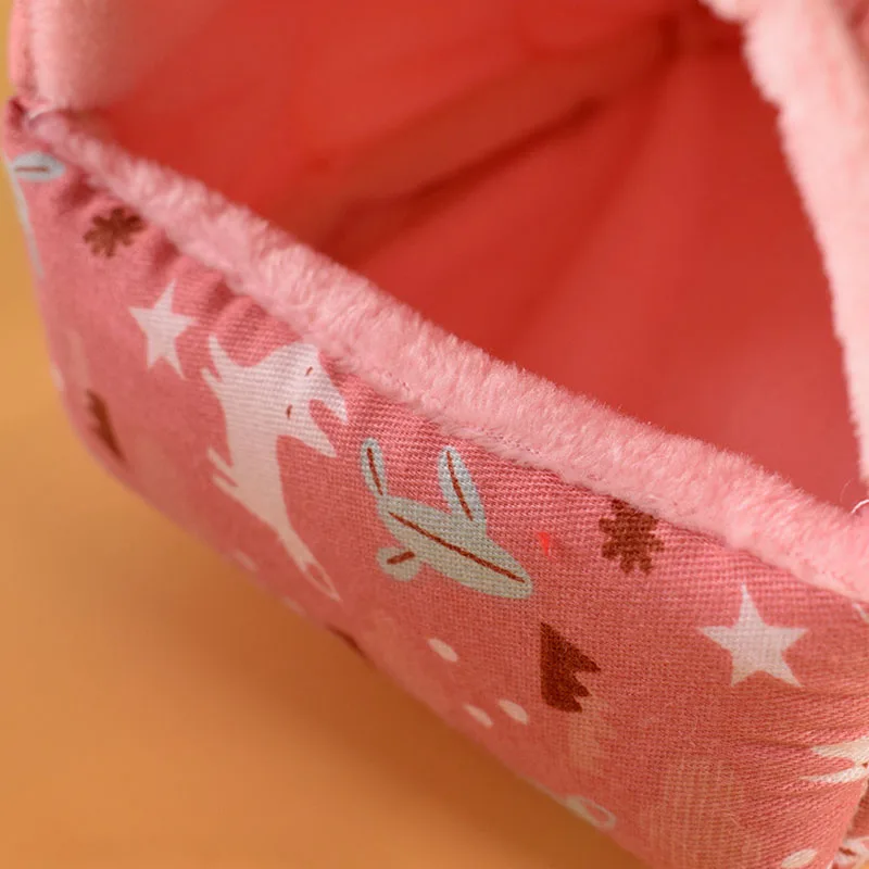 Casa bonita, conejillo de indias, hurones, Animal PEQUEÑO, hamaca, hurón, jaula, accesorios, camas, estera cálida de Chinchilla para invierno, casa para hámster - imagen 5