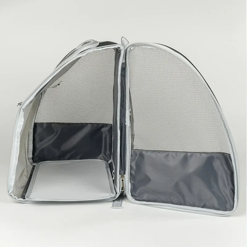 Mochila para gatos de gran capacidad, portátil, transparente, Universal, para las cuatro estaciones, para mascotas, malla transpirable, doble hombro, para exteriores - imagen 3