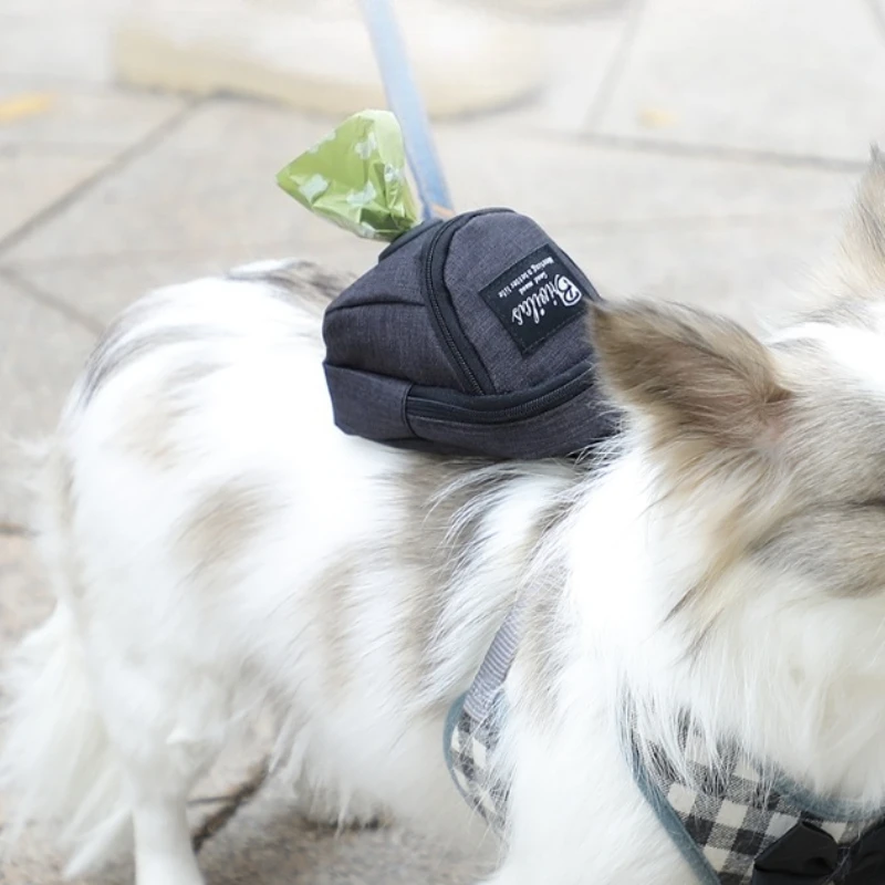 Bolsa de entrenamiento para perros con dispensador de bolsas para excrementos, riñonera multifunción para viajes al aire libre, accesorios portátiles para mascotas