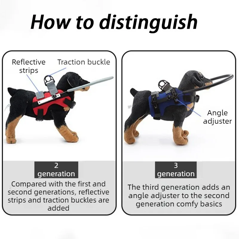 Arnés con aro guía para perros ciegos – Paseos seguros - imagen 4