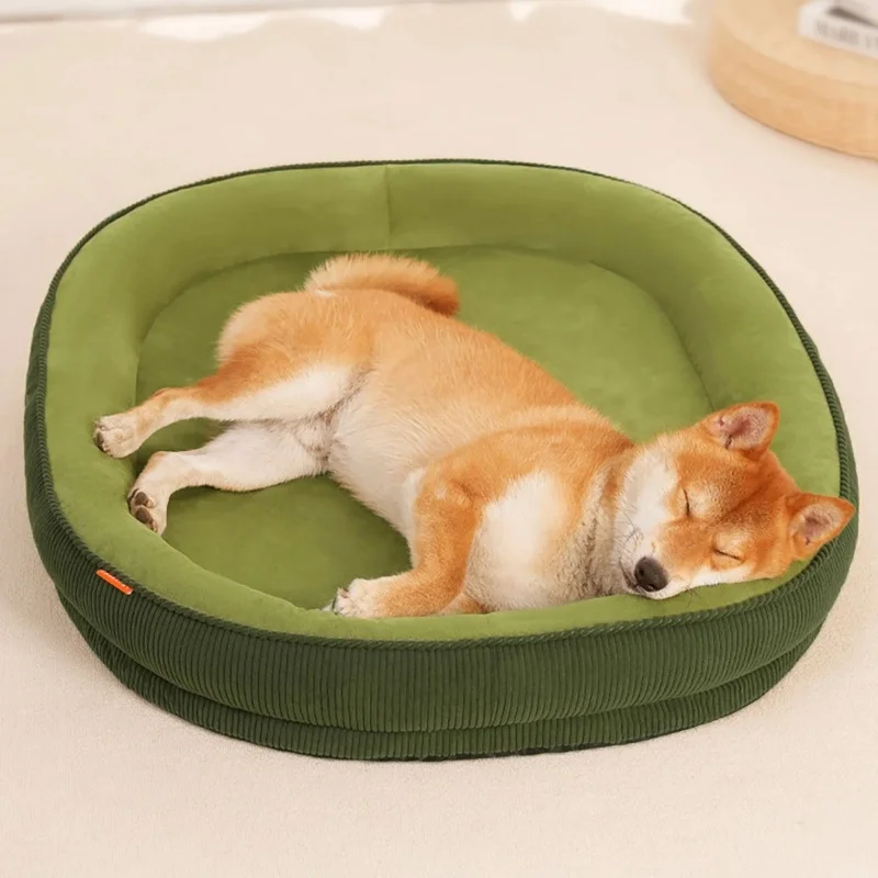 Cama de pana para perro – Alfombra lavable cálida antideslizante - imagen 3