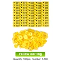 Ear tag yellow