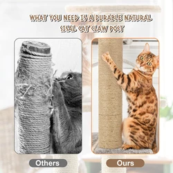 Repuesto de postes rascador de yute y cáñamo natural para gato