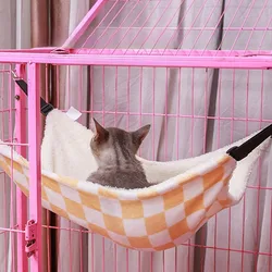 Hamaca colgante para gatos – Nido de felpa suave y lavable