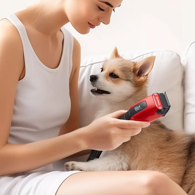 Cortadora de pelo para mascotas, cortadora de pelo para perros con ajuste de varias velocidades, función de iluminación, máquinas de corte de pelo para perros, afeitadora profesional para perros - imagen 3