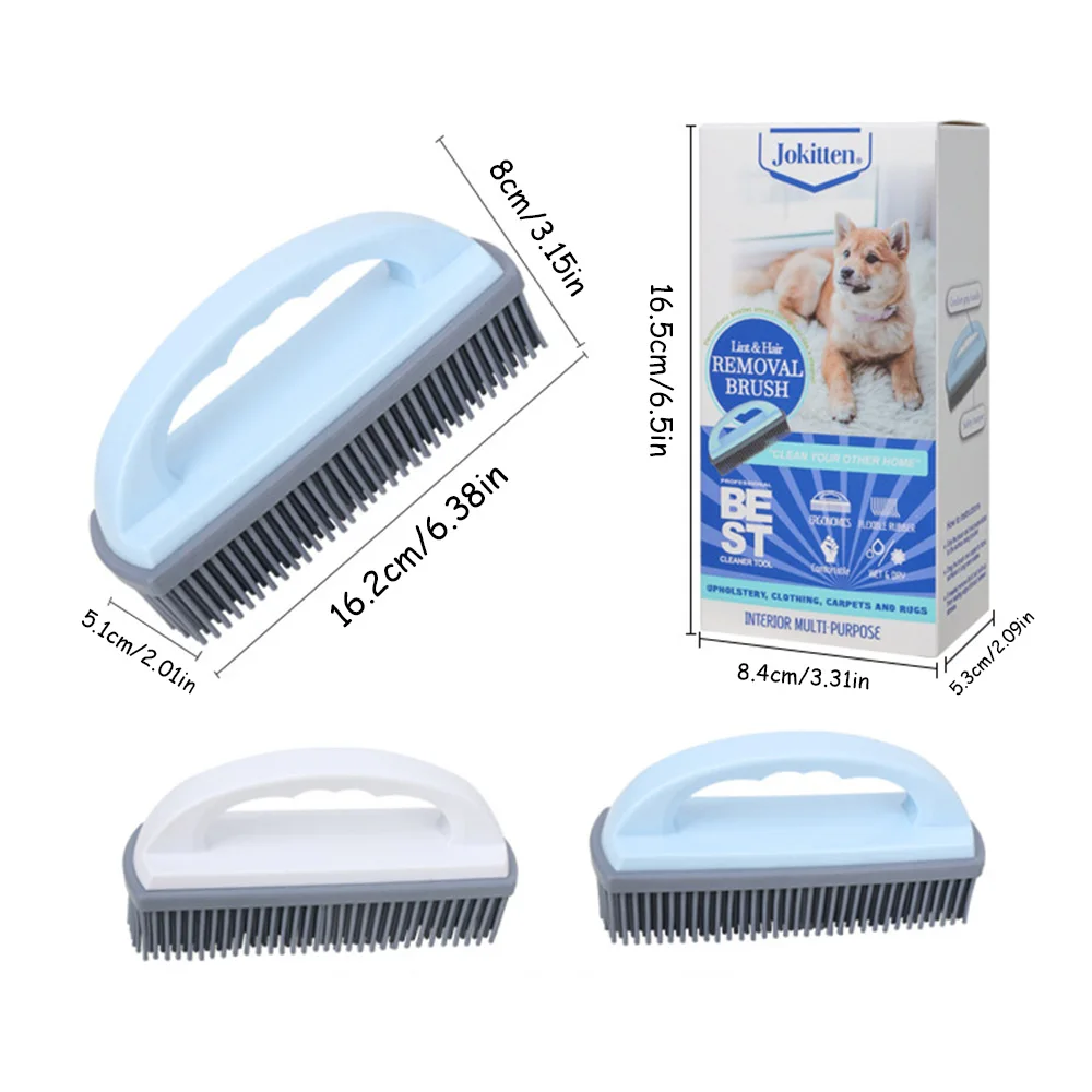 Juego de peine y cepillo de baño para mascotas, cepillo de masaje para perros de cerdas suaves, cepillo de baño espumoso para mascotas, cepillo para quitar el pelo, - imagen 5